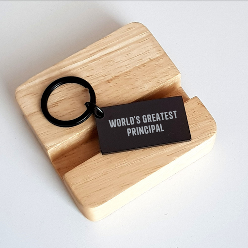 World's Greatest Principal Funny Keychain Gifts from Family for Principal's Best Day Ever - Image 2