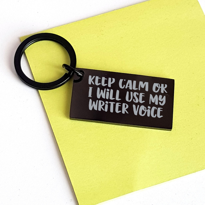 Writer Keychain, Funny Quote, Gifts from Mom, Unique Mother's Day Unique Gifts for Writer Friends - Image 3