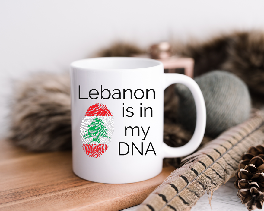 Lebanon Coffee Mug, Gift for Lebanese - Lebanon is in my DNA