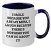 Funny Mum Two Tone Coffee Mug, Gifts from Family, Gifts for Mum, I Smile Because You Are My Mum, Unique Father's Day Unique Gifts - Additional