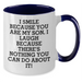 Funny Son Gifts - I Smile Because You Are My Son, I Laugh Because There's Nothing You Can Do About It! - Two Tone Coffee Mug for Men, Unique Father's Day Unique Gift from Son - Additional