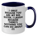 Funny Big Sister Gifts for Her - I Smile Because You Are My Big Sister, Unique Father's Day Mug for Her, Two Tone Coffee Mug, Gifts from Family for Big Sister - Additional