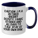 Funny Sheriff Deputy Gifts Two Tone Coffee Mug Retired Sheriff Deputy Quote Graduation Unique Gifts from Friends - Additional