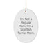 Funny Scottish Terrier Dog Mom Gifts for Christmas - 'I'm Not A Regular Mom. I'm A Scottish Terrier Mom.' Oval Ornament from Friends, Family, or Coworkers - Image 1