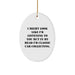 Classic Car Collecting Oval Ornament, Funny Quote Gift from Friends & Family for Classic Car Enthusiasts, Durable MDF, Vibrant Sublimation Print, Perfect Unique Christmas Unique Gift - Image 1