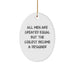 Funny Designer Gifts from Friends - Oval Ornament for Men - 'All Men Are Created Equal But The Coolest Become A Designer' Christmas Unique Gifts - Image 1