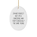 Concierge Gifts from Friends for Concierge Oval Ornament, Funny Quote, Christmas Unique Gifts - Image 1