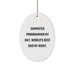 Computer Programmer Gifts: Funny Oval Ornament for Christmas - Computer Programmer By Day, World's Best Dad By Night, Unique Gifts for Programmer Dads and Sweethearts - Image 1