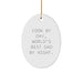 Cook By Day Gifts for Cook Friends Family Oval Ornament White Sturdy MDF Christmas - Image 1