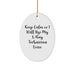 Funny X-Ray Technician Gifts from Friends - Keep Calm Oval Ornament for X-Ray Technician, Christmas Unique Gifts for Him, Her, Women, Men, Coworkers, Family - Image 1