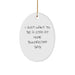 Funny Bullmastiff Dog Dad Gifts from Friends for Christmas - 'I Just Want To Be A Stay At Home Bullmastiff Dad' Oval Ornament - Image 1