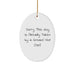 Chef's Delight Oval Ornament, Sorry This Guy Is Already Taken Christmas Unique Gift for Chef Friends from Family - Image 1