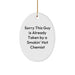 Funny Chemist Gifts from Men - Oval Ornament for Sorry This Guy Is Already Taken By A Smokin' Hot Chemist - Christmas Unique Gifts - Image 1