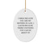 Funny Mom-in-law Oval Ornament Gifts from Family, I Smile Because You Are My Mom-in-law, I Laugh Because There's Nothing You Can Do About It!, Christmas Unique Gifts - Image 1