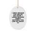Big Sister Funny Oval Ornament, Gifts from Family to Big Sister, Christmas Unique Gifts - Image 1