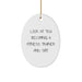 Fitness Trainer Oval Ornament Gifts from Friends to Fitness Trainers, Look At You Becoming A Fitness Trainer And Shit, Oval Ornament for Christmas - Image 1