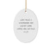 Funny Veterinarian Oval Ornament Gifts from Friends to Coworkers - 'Don't Trust...' - Image 1
