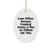Funny Loan Officer Gifts, Oval Ornament Quote 'Because Freaking' genius Is Not An Official Job Title.', Unique Christmas Unique Gifts from Coworkers, Perfect for Loan Officer, Women, Friends - Image 1