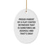 Flat Coated Retriever Dog, Proud Parent Gifts, Oval Ornament, Funny Christmas, 'Sometimes An Asshole' - Image 1