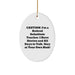 Funny Substitute Teacher Oval Ornament Gifts from Friends to Family, Stay at Your Own Risk! Christmas Unique Gifts for Substitute Teacher - Image 1