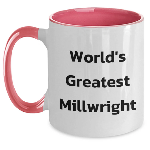 Funny Millwright Gifts from Mom's World's Greatest - Two Tone Coffee Mug for Millwright Women, Unique Mother's Day Unique Gifts - Main