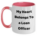 Funny Loan Officer Gifts, Two Tone Coffee Mug for Him, Gifts from Family, Father's Day Unique Gifts for Loan Officer Men - Main