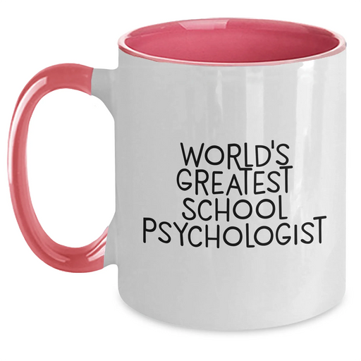 Funny School Psychologist Gifts from Men - World's Greatest Two Tone Coffee Mug for Father's Day - 'World's Greatest' Quote - Main