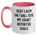 Court Reporter Humor Gifts from Friends for Men, Unique Two Tone Coffee Mug for Father's Day - Main