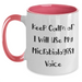 Funny Microbiologist Gifts for Dad - Keep Calm Or I Will Use My Microbiologist Voice Two Tone Coffee Mug, Gifts from Family, Gifts for Microbiologist, Father's Day Unique Gifts - Main
