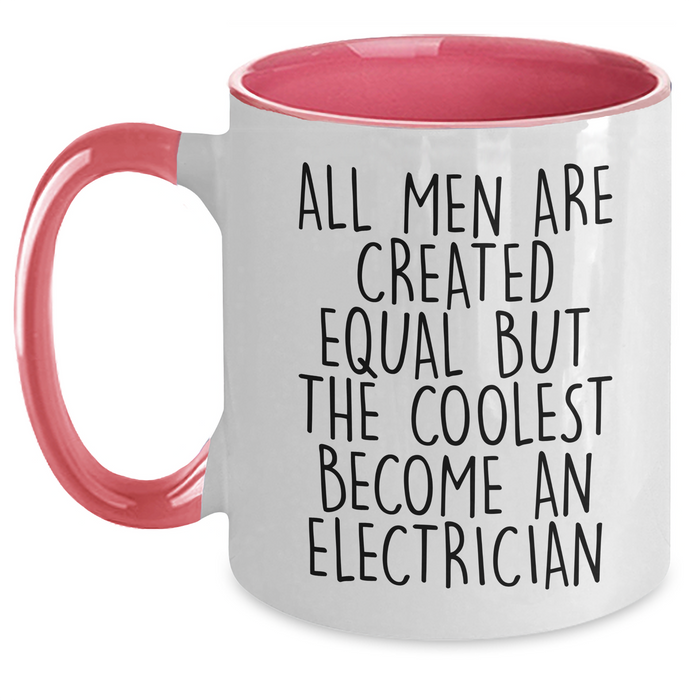 Funny Electrician Quotes Gifts from Men, Two Tone Coffee Mugs for Electrician, Father's Day Unique Gifts for Him - Main