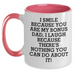 Bonus Dad Gifts, Funny Quote Coffee Mug, Gifts from Men for Bonus Dad, Two Tone Ceramic Mug for Father's Day, Inspirational Humor - Main