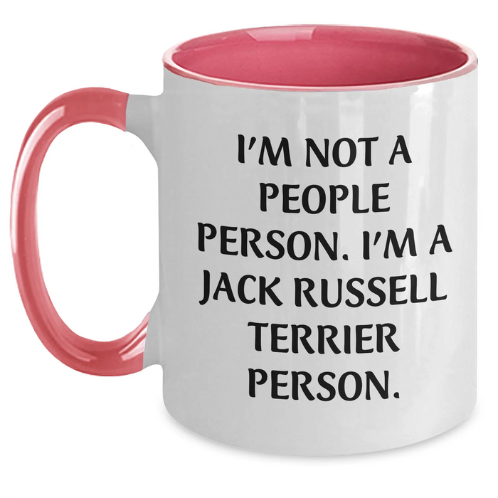 Funny Jack Russell Terrier Dog Gifts from Men to Jack Russell Terrier Dog Lovers, Two Tone Coffee Mug for Father's Day Unique Gifts - Main
