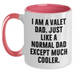 Funny Valet Dad Gifts, I Am A Valet Dad, Two Tone Coffee Mug for Graduation, Gifts from Men, Gifts for Valet - Main