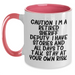 Funny Sheriff Deputy Gifts Two Tone Coffee Mug Retired Sheriff Deputy Quote Graduation Unique Gifts from Friends - Main