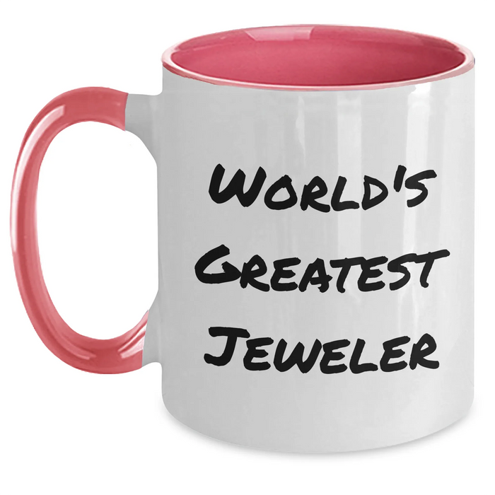 Funny Jeweler Gifts from World's Greatest - Two Tone Coffee Mug for Graduation - Main