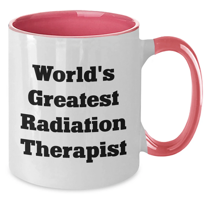 Funny Radiation Therapist Gifts from Men to Radiation Therapist - World's Greatest Two Tone Coffee Mug for Father's Day - Additional