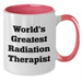 Funny Radiation Therapist Gifts from Men to Radiation Therapist - World's Greatest Two Tone Coffee Mug for Father's Day - Additional