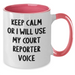 Court Reporter Humor Gifts from Friends for Men, Unique Two Tone Coffee Mug for Father's Day - Additional