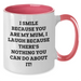 Funny Mum Two Tone Coffee Mug, Gifts from Family, Gifts for Mum, I Smile Because You Are My Mum, Unique Father's Day Unique Gifts - Additional