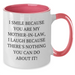 Funny Mom-in-law Gifts, Two Tone Coffee Mugs - I Smile Because You Are My Mom-in-law, I Laugh Because There's Nothing You Can Do About It! Gifts from Family for Mom-in-law, Father's Day Unique Gifts - Additional