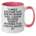 Bonus Dad Gifts, Funny Quote Coffee Mug, Gifts from Men for Bonus Dad, Two Tone Ceramic Mug for Father's Day, Inspirational Humor - Additional