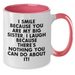 Funny Big Sister Gifts for Her - I Smile Because You Are My Big Sister, Unique Father's Day Mug for Her, Two Tone Coffee Mug, Gifts from Family for Big Sister - Additional
