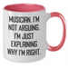 Funny Musician Gifts from Friends and Family - Musician Inspired Two Tone Coffee Mug for Graduation, Inspirational Quote, 11oz Ceramic, Microwave and Dishwasher Safe - Additional