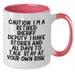 Funny Sheriff Deputy Gifts Two Tone Coffee Mug Retired Sheriff Deputy Quote Graduation Unique Gifts from Friends - Additional