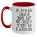 Funny Electrician Quotes Gifts from Men, Two Tone Coffee Mugs for Electrician, Father's Day Unique Gifts for Him - Main