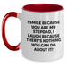 Funny Stepdad Gifts, I Smile Because You Are My Stepdad, Unique Two Tone Coffee Mugs for Dad from Family, Father's Day Unique Gift Ideas - Main