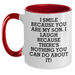 Funny Son Gifts - I Smile Because You Are My Son, I Laugh Because There's Nothing You Can Do About It! - Two Tone Coffee Mug for Men, Unique Father's Day Unique Gift from Son - Main