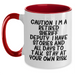 Funny Sheriff Deputy Gifts Two Tone Coffee Mug Retired Sheriff Deputy Quote Graduation Unique Gifts from Friends - Main
