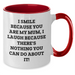 Funny Mum Two Tone Coffee Mug, Gifts from Family, Gifts for Mum, I Smile Because You Are My Mum, Unique Father's Day Unique Gifts - Additional