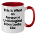 Funny Unbiological Mom Gifts, Two Tone Coffee Mug for Awesome Unbiological Mom, Gifts from Men to Unbiological Mom on Father's Day, Unique Inspirational Mugs for Unbiological Mom - Additional